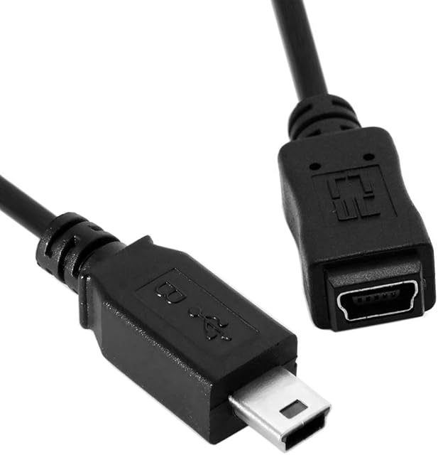 Xiwai Mini USB 2.0 B Type 5Pin Male to Female Extension Cable 0.5m