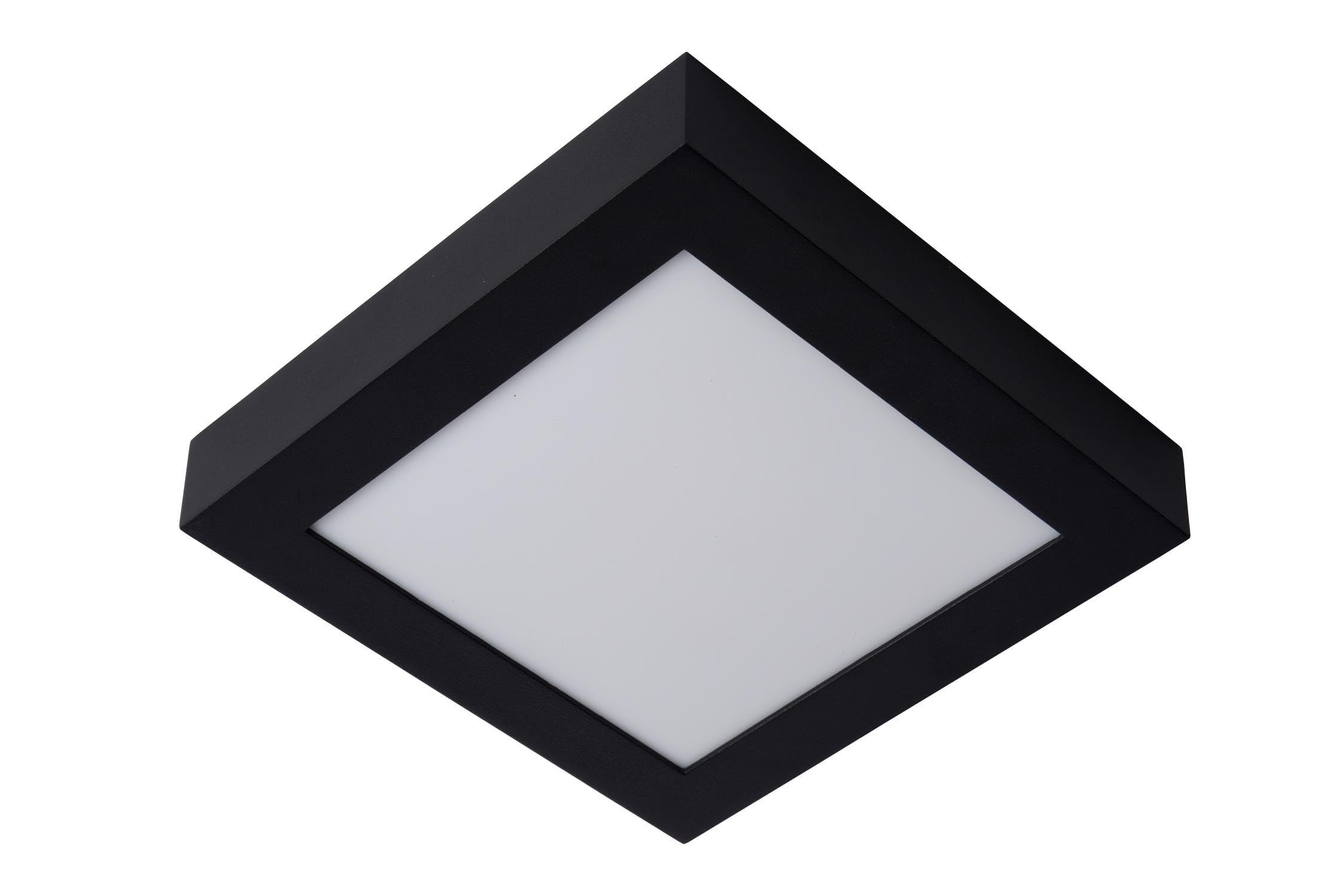 LUCIDE BRICE-LED - Deckenleuchte Badezimmer - LED Dim. - 1x22W 3000K - IP44 - Schwarz