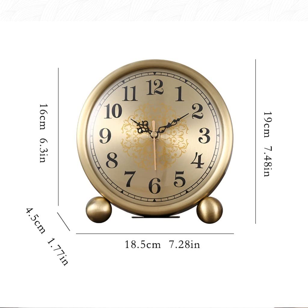 Clocks for Desk Modern Minimalist Metal Mute Desk Clock Living Room Study Desktop Clocks Desktop Home Clock Fashion Ornaments Decorate Table Clock