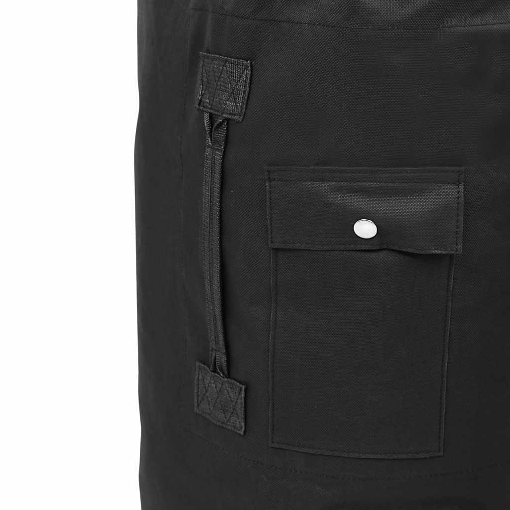 Worek marynarski w stylu wojskowym, 85 l, czarny, z powlekanej tkaniny Oxford, torba podróżna, torba sportowa, torba Duffel, torba na kemping, do aktywności na świeżym powietrzu, w podróż i