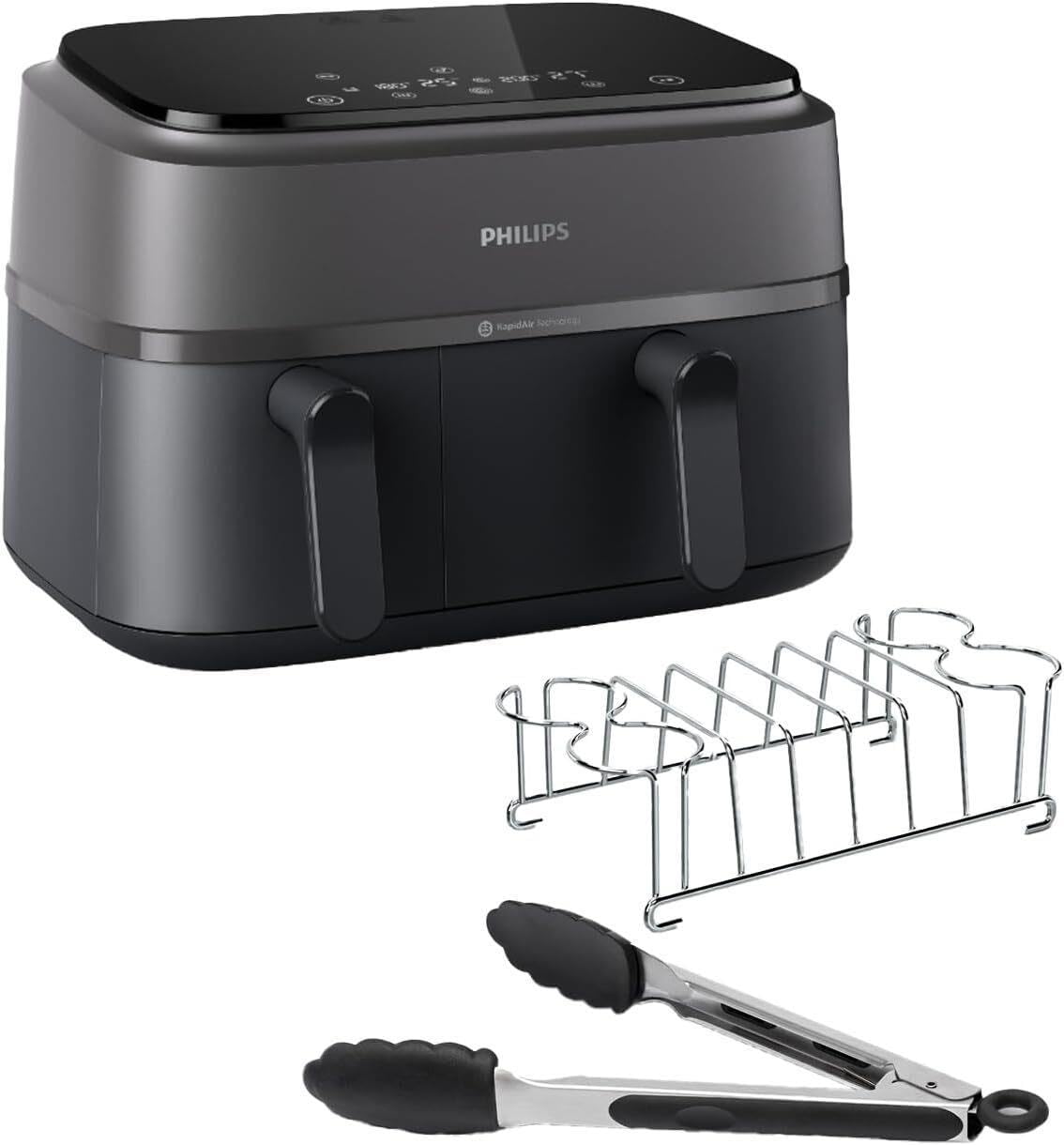 Philips Airfryer Série 3000 - Air Fryer Double Panier, 9L, Kit petit-déjeuner, Technologie...