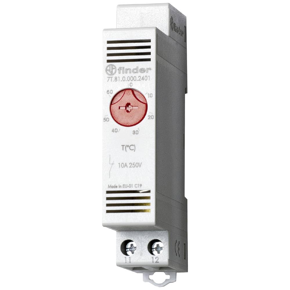 Finder Schaltschrank-Thermostat 7T.81.0.000.2402 250 V/AC 1 ?ffner (B x H) 17.5 mm x 88.8 mm 1 St. (7T.81.0.000.2402)