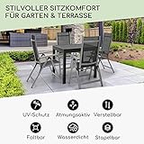 Homeoutfit24 Gartenstuhl-Set Hochlehner “California” wetterfest - 2