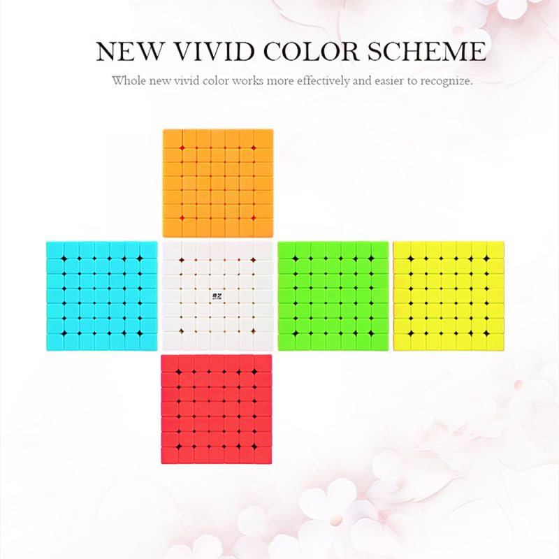 Cubo De Rubik QY 7x7 – Puzzle Sin Pegatinas, Giro Suave Y Estable, Ideal Para Principiantes Y Regalos De Cumpleaños