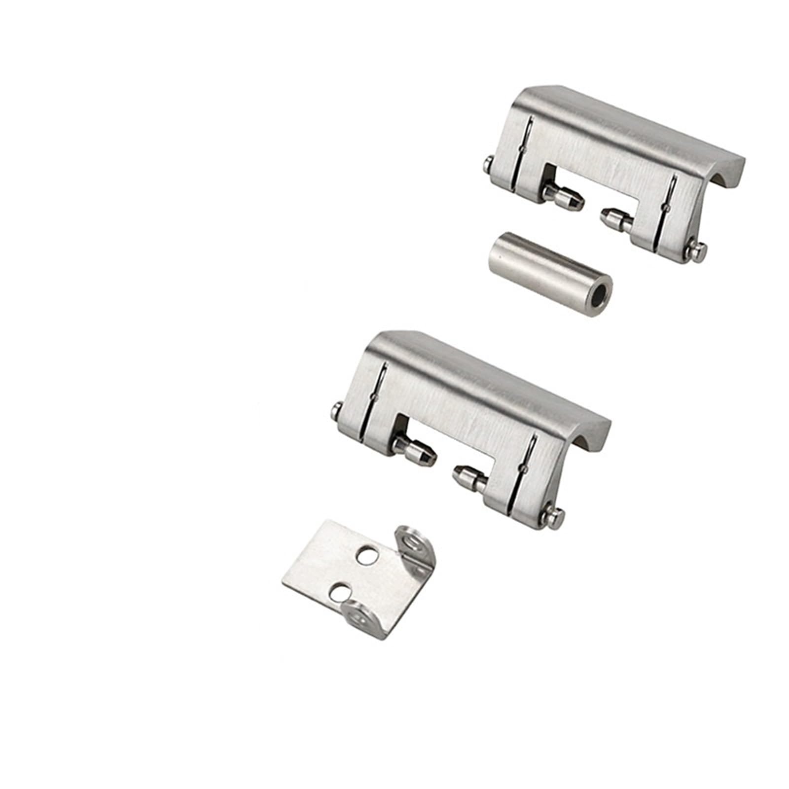 Ehfqpjybbo Tubular Fittings Thickened Heavy-Duty 304 Stainless Steel Detachable Concealed Hinges Distribution Box Doors 1Pcs(Tubular Fittings)