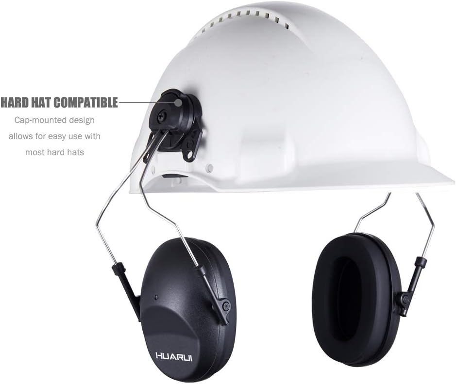 Noise Cancelling Helmet Attachable Ear Muffs Blocking Sound Reduction Ear Protection for Construction Site,Adaptors - Image 3