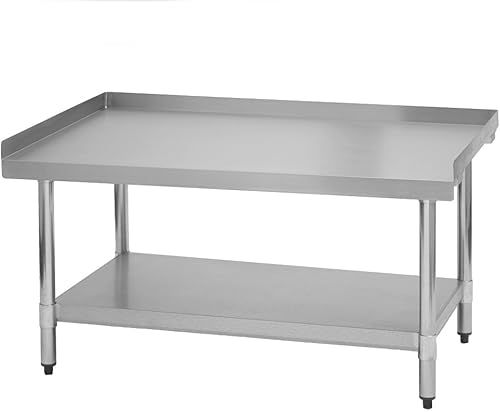 Miniatura 2 de Fenix Sol Soporte de equipo de restaurante comercial, 24 pulgadas de ancho x 36 pulgadas de largo x 24 pulgadas de alto, patas galvanizadas y