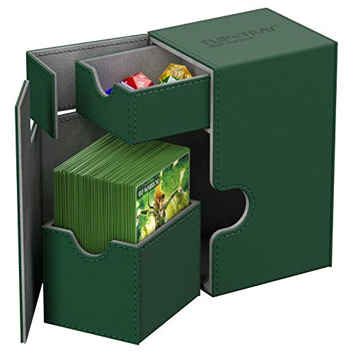 Ultimate Guard Flip´n´tray Deck Case 80+ Green #TOP1