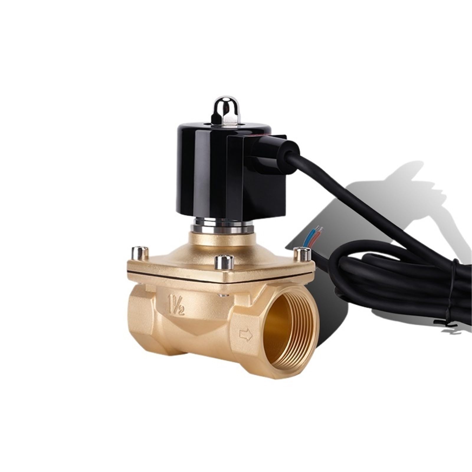 1-1/2" Normally Closed Solenoid Valve DN40 Brass Fountain Solenoid Valve 110V 24V 12V 24v For Underwater(NPT_110VAC_EPDM-SEAL)