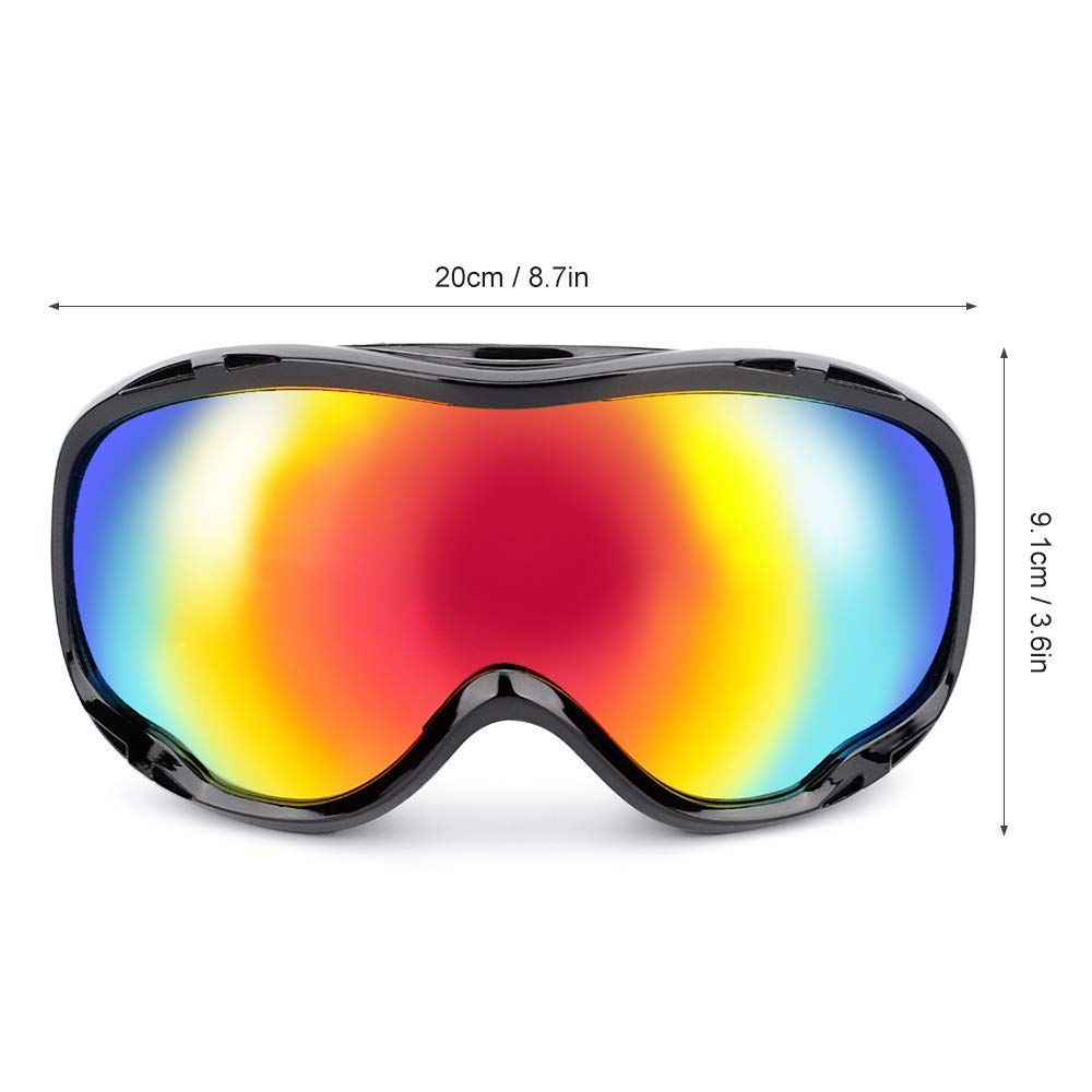 Ubersweet® Imported Snowboard Goggles UV400 tection Skiing Snowboarding Goggles with Anti Fog Anti-snowblind for Men Women_179503