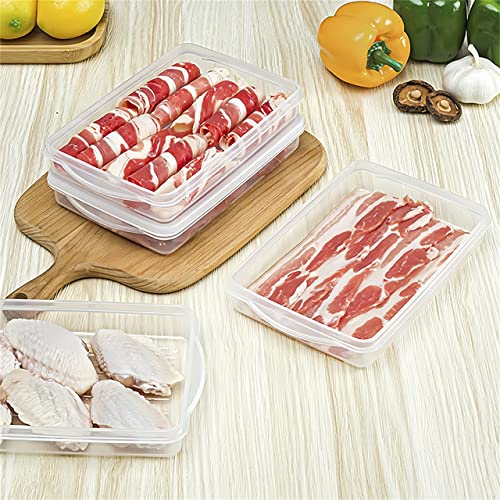 image for wulikanhua 2 Pack-Plastic Bacon Storage Containers with lids airtight 