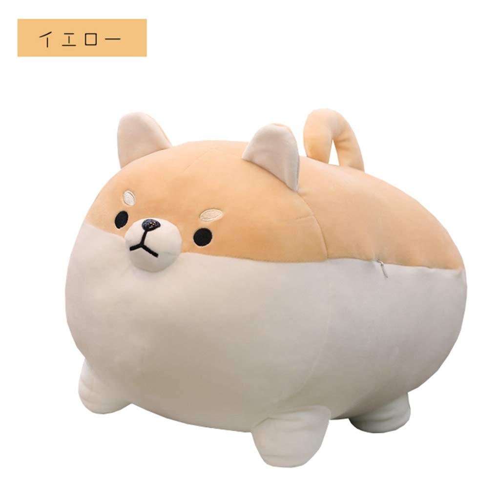 Amazon テンカ ぬいぐるみ 犬 いぬ 柴犬 抱き枕 おもちゃ クッション 超可愛い 萌え萌え 癒し系 ふわふわ 女の子 男の子 カップル お誕生日 クリスマス プレゼント 自分へのご褒美 人気 イエロー 50cm ぬいぐるみ おもちゃ