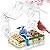 HCGADON Window Bird Feeder, Clear Birds Feeder with 5 Strong Suction Cups, Easy-to-Clean Detachable Feeding Tray, Outdoor Window Viewing Box, Weatherproof Garden Decor, Gifts for Bird Lovers, Cats