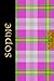 Irish Girls Names Irish Tartan Notebook/Journal - SOPHIE: Beautifully Designed Irish tartan girls names Notebook/Journal With The 'Irish Springtime Tartan' - A Perfect Irish Themed Gift