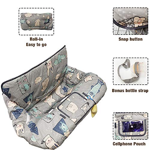 image for ICOPUCA Shopping Cart Cover for Baby Cotton High Chair Cover, Machine 
