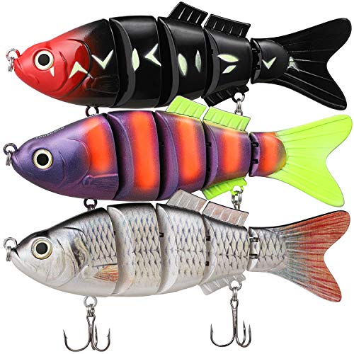 TRUSCEND Fishing Lures Saltwater Freshwater Metal Jointed swimbaits Hard Lures Big Fish Lures Fishing Tackle Kits Lifelike …