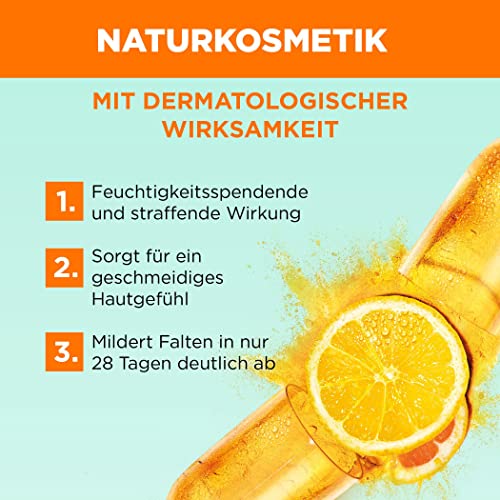 Garnier Tagespflege mit Vitamin C für einen strahlenden Teint, Belebende und straffende Feuchtigkeitscreme gegen müde und unebenmäßige Haut, Bio Glow, 50 ml 4