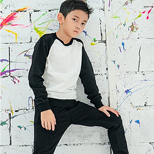 Toddler Sweatpants for Girls Boys Joggers Cotton Pull On Jogger Pants Kids Solid Elastic Waist Loose Athletic Trousers3