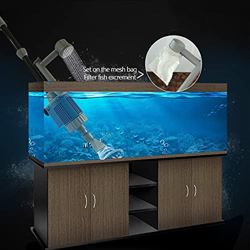 Limpiador Acuario 20 / 28W Bomba de Cambio de Agua eléctrica para Acuario Fish Tank Garden Fuente Grava Limpie la Bomba de Filtro de sifón Herramientas de Limpieza de Acuario Aspirador Acuario