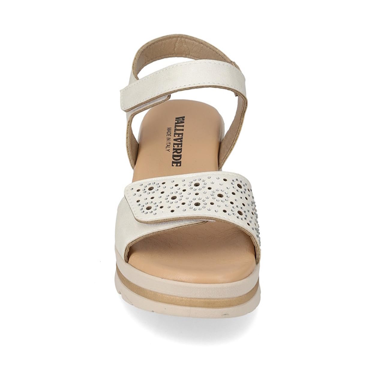 Valleverde Sandali Donna 55582 Pelle Avorio o Nero