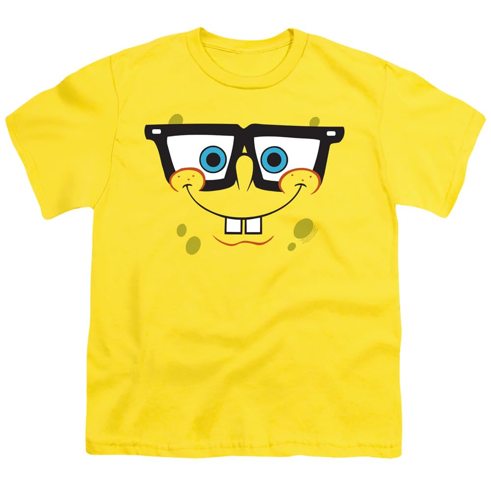 Spongebob Nerd Face Youth Kids Boys & Girls T Shirt