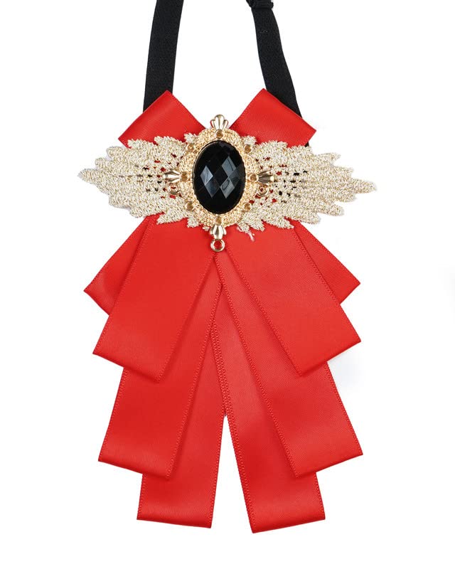 Victorian Style Ribbon Pre Tied Bow Tie For Men