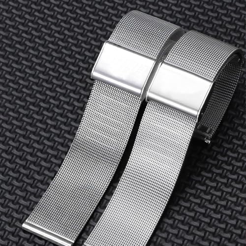 Bracelet montre acier inoxydable 20mm argent interchangeable - 3