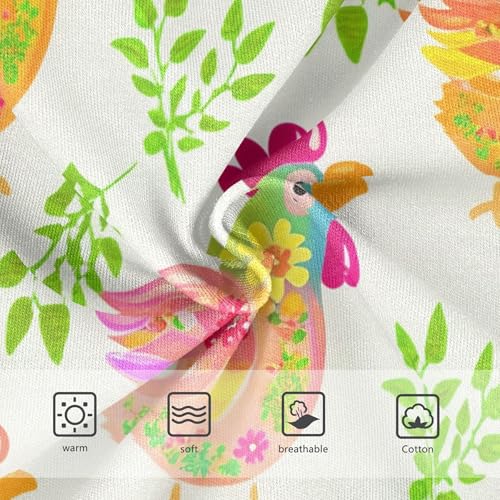 Whimsical Chickens Colorful Floral Girls Underwear Toddlers 2t Cotton Cute Panties Girl Durable Briefs Underpants3