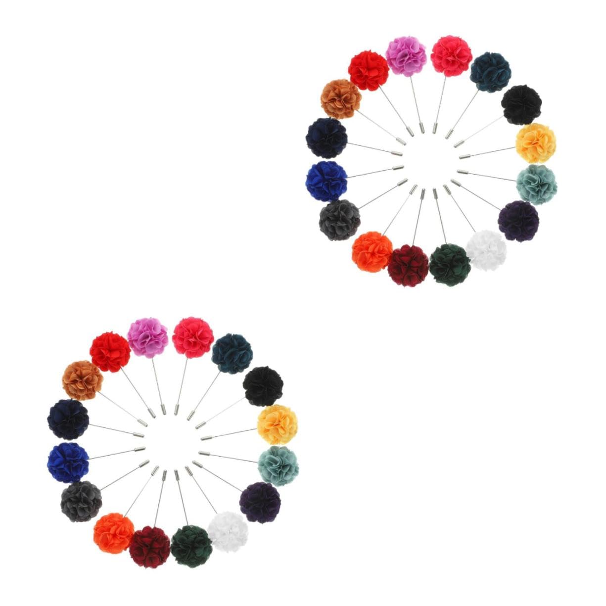 FRCOLOR Korsage Kleiden Blumen Mantelnadeln Für Männer Ornament Ansteckblume Trendy Boutonniere Für Männerhochzeit Kragen Revers Brosche Smoking Lange Metallnadel (kupfer)