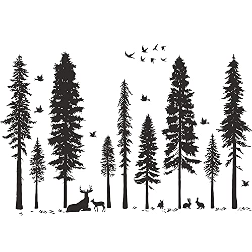 Vinilo Decorativo Árboles y Animales 12x18 Pulgadas miniatura 7