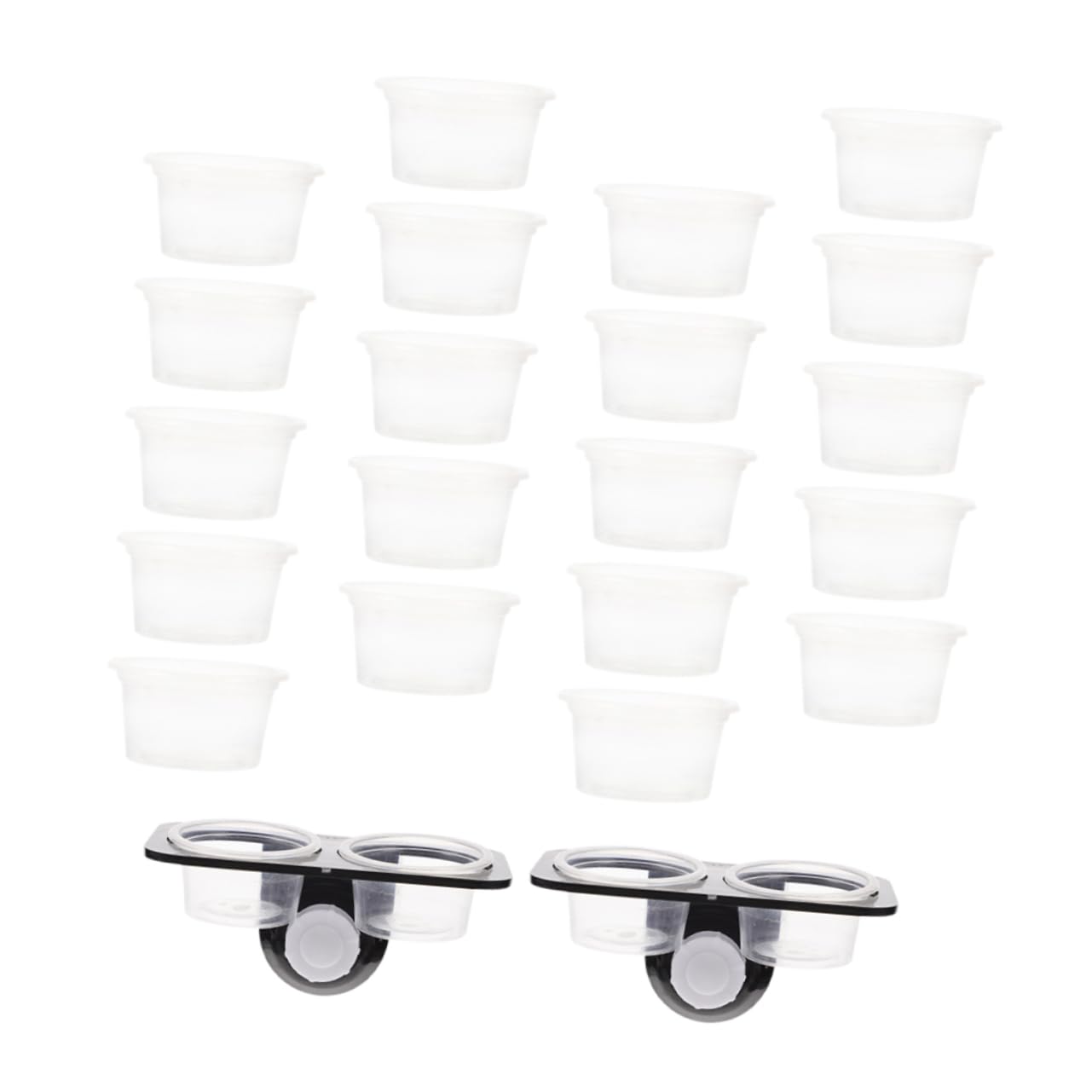 BESPORTBLE 5 Juegos De Cuencos para Reptiles Cuenco De Agua para Comida De Tortuga Plataforma De Alimentación para Reptiles Tanque De Tortuga Plato De Comida para Gecko Accesorios para