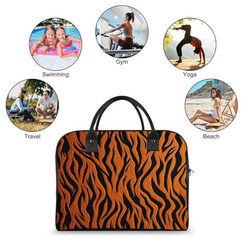 Maletín Tiger Stripes Naranja para Laptop Ligero miniatura 4