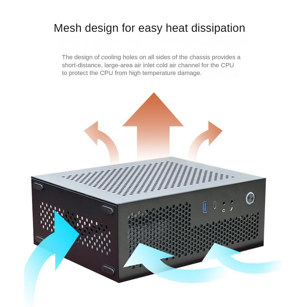 A09 HTPC obudowa na komputer Mini ITX obudowa komputera do gier obudowa pulpitu USB3.0 obudowa komputera C obudowa komputera domowego łatwa instalacja srebrna