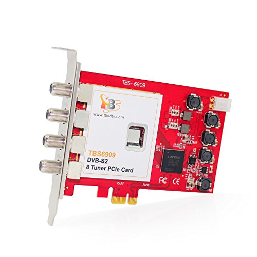 TBS 6909 DVB-S/S2 8 Tuner PCI Express Card for Satellite Live TV/IPTV Server