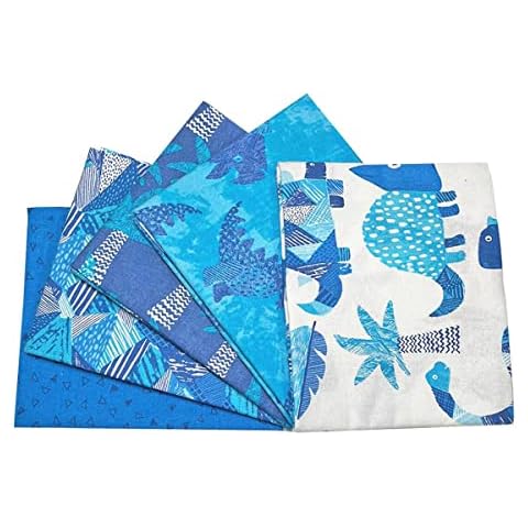 Fabric Palette Dino Blues Fat Quarters Bundle Cover