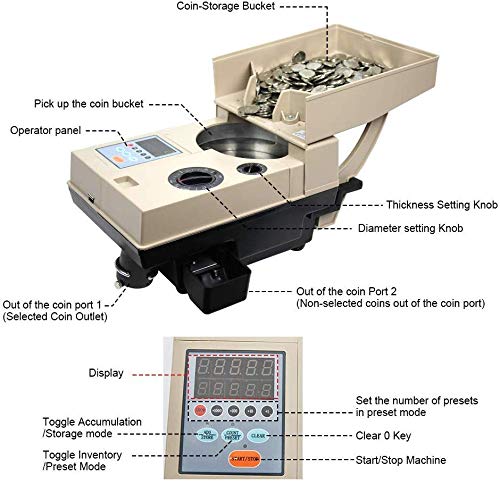 KALELAISU コインカウンター 1500枚/分 の商品画像 1