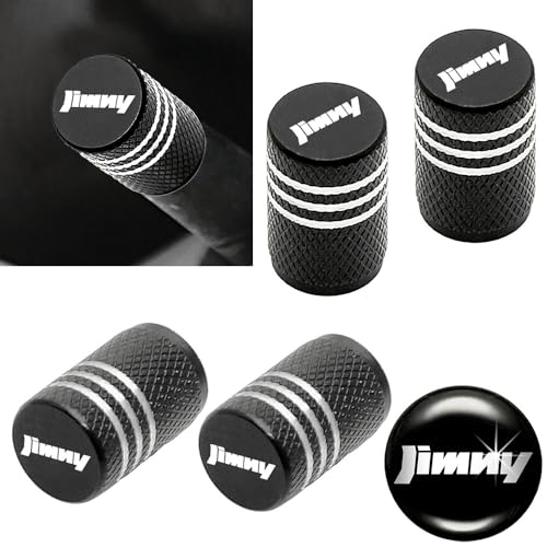 ★新型ジムニーエンブレムφ20mm 1個プレゼント! ジムニーJB64W ノマドJC74W シエラJB74W 新型ジムニー ロゴマーク付 ブラック アルミ製 エアバルブキャップ タイプ3J 4個セット 欧米仕様 ブラガ