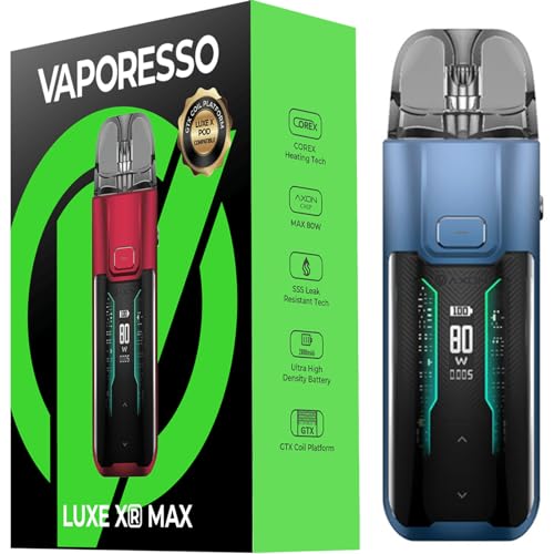Vaporesso LUXE XR Max Kit 5ml DTL/MTL Vaporizer fit LUXE X/XR Pod Cartridge and GTX Coils Platform No Nicotine No Liquid
