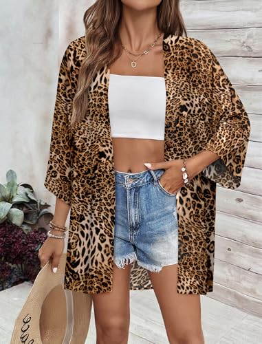 Image of BB&KK Women's Floral Kimono Summer Short Cover Ups Tops