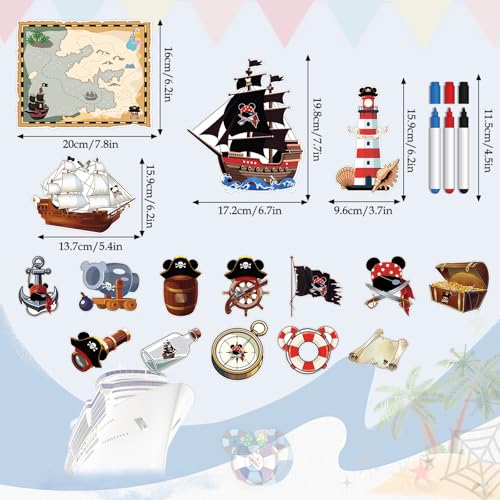 Imanes decorativos magnéticos para puerta de cabina de crucero miniatura 2