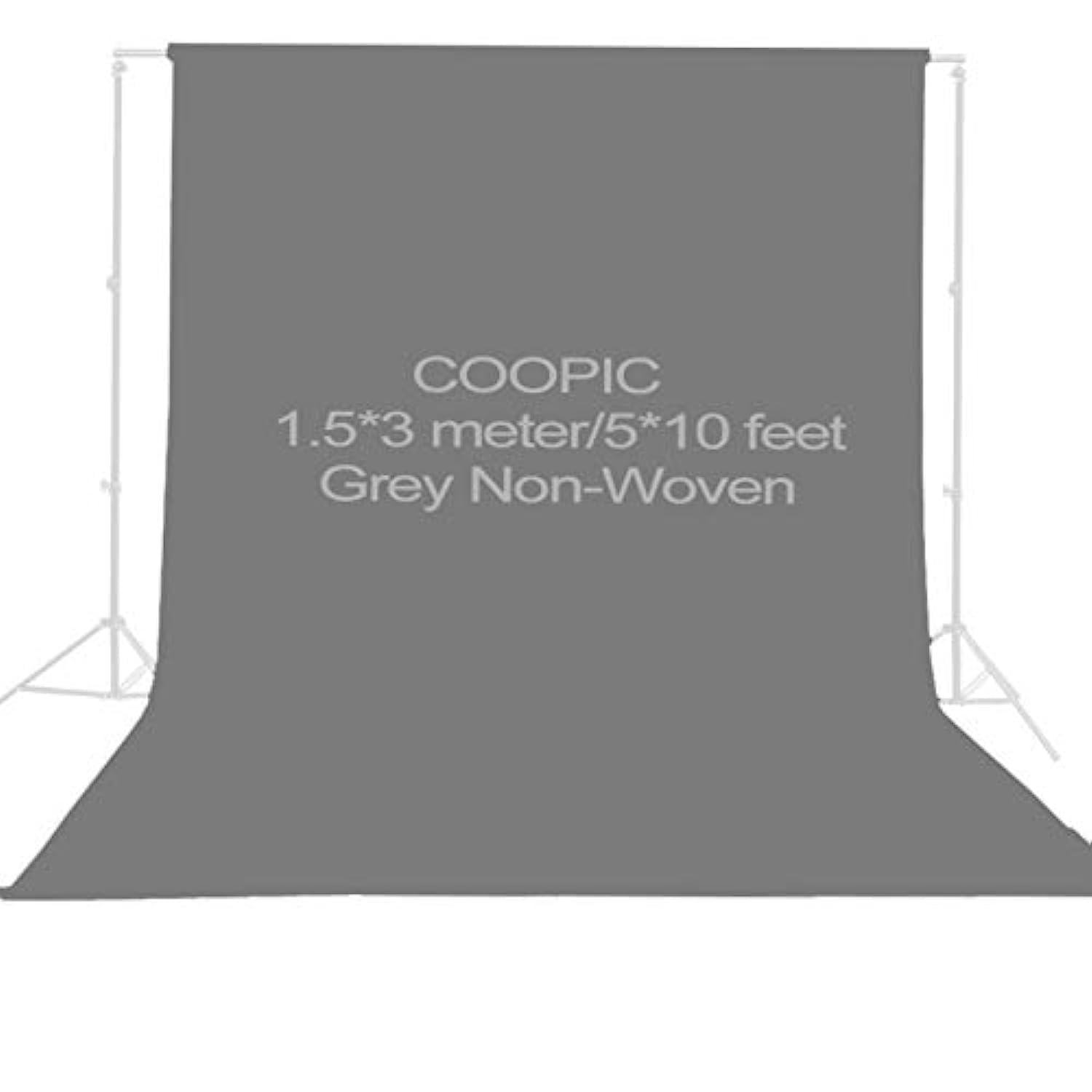 1.5x3m / 5x10ft GREY Non-woven fabric Photo Photography Backdrop Background