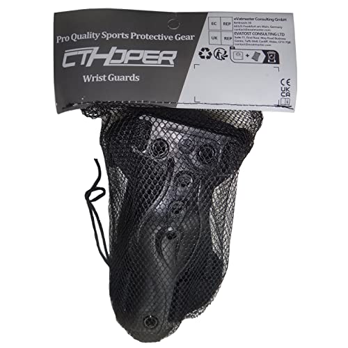 Cthoper Skiing Wrist Guard Gloves Roller Skating Wrist Palms Protective Gear Adjustable Gauntlets Wrist Support For Snowboarding, Skateboard, Skating, Skiing (M) #TOP3