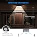 InnoGear Upgraded Solar Lights Outdoor Motion Sensor Wall Light Auto On/Off with 3 Modes Outdoor Waterproof Security Lights Night Light for Wall Fence Deck Yard Garage Driveway, Pack of 2