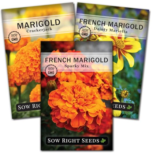 Sow Right Seeds - Marigold Collection Flower Seeds for...
