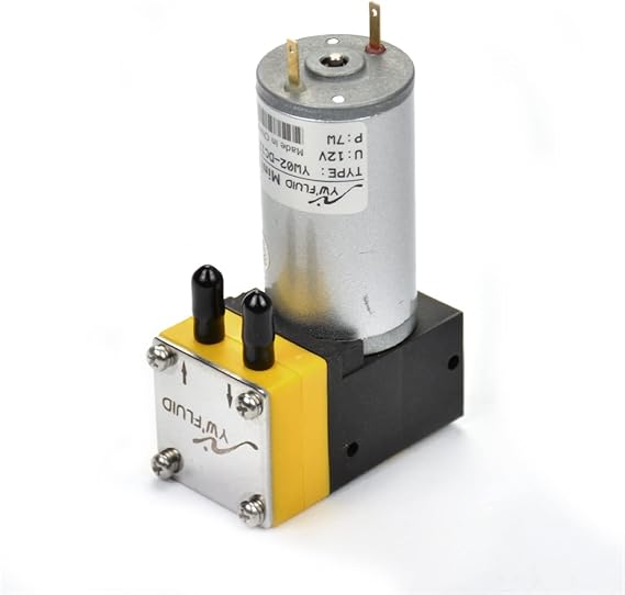 Mini Power Small Pump 1Pc Micro Vacuum Pump DC 12V 50Kpa Pumping Electric Air Sampling Liquid Pump Diaphragm Pumps (Voltage : 12V)