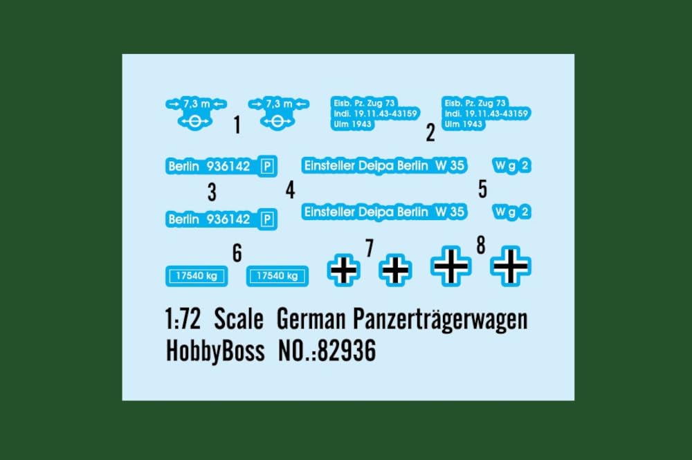HobbyBoss 382936-1/72 Panzerträgerwagen - Maßstab 1:72