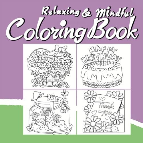 Relaxing & Mindful Coloring Book: 99 Beautiful Hand-Drawn Flowers and Unique Designs for Older Kids, Teens, and Adults image 2