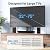 PERLESMITH Swivel Universal TV Stand for 37-80 inch LCD OLED Flat/Curved Screen TVs-Height Adjustable Table Top Center TV Stand with Wire Management, VESA 600x400mm up to 88lbs