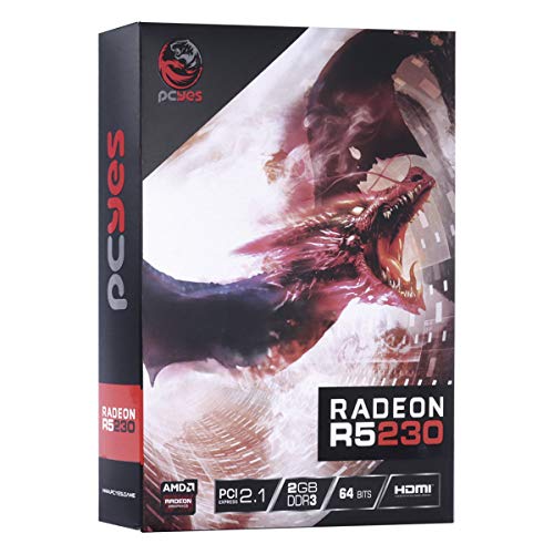 PLACA DE VIDEO AMD RADEON R5 230 2GB DDR3 64 BITS COM KIT LOW PROFILE SINGLE FAN - PA230R502D3LW