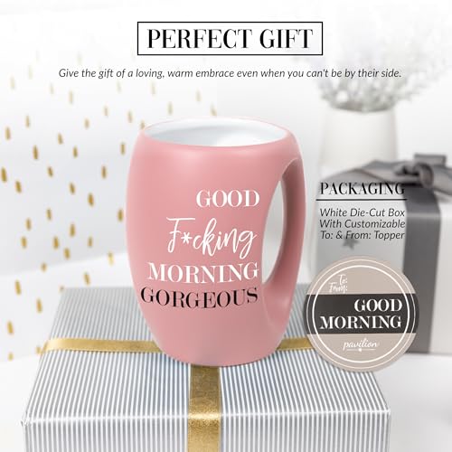 Taza Stoneware para Café de 16 oz color Rosa miniatura 3